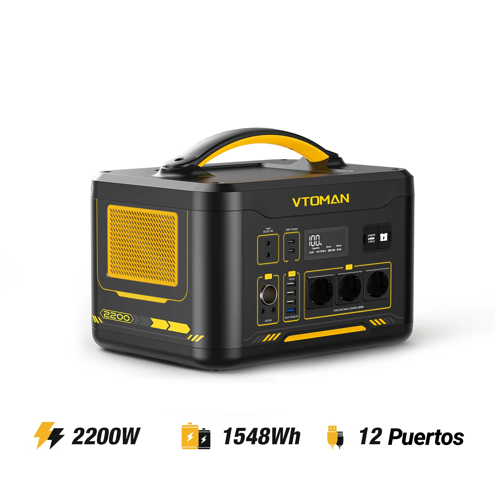 Estación de energía portátil VTOMAN Jump 2200