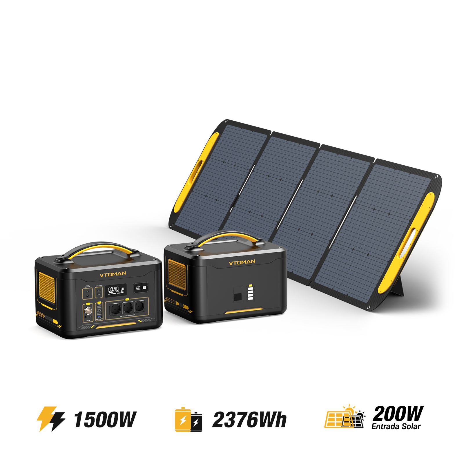 Generador solar VTOMAN Jump 1500X/2376Wh 200W