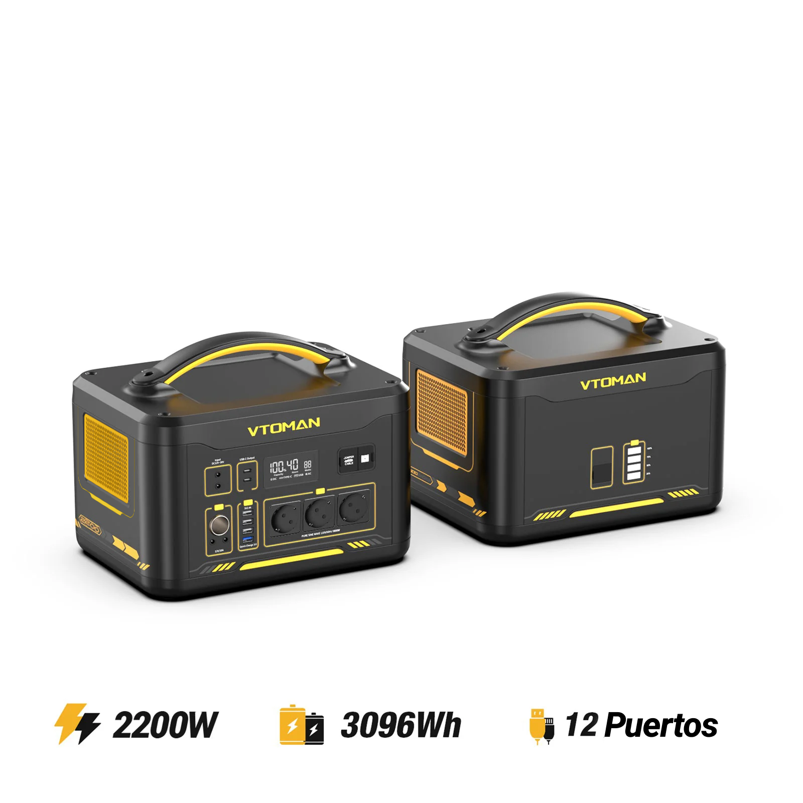 VTOMAN Jump 2200 con batería adicional de 1548 Wh