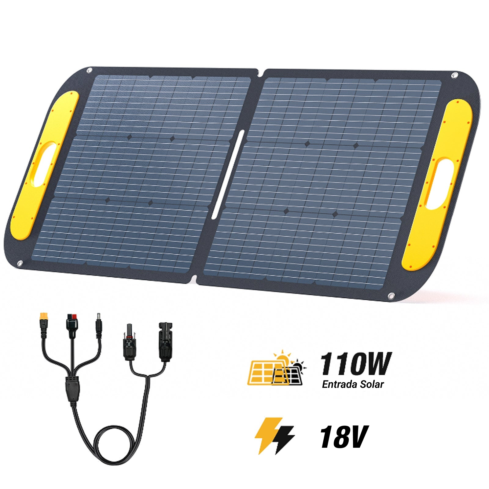 Panel solar portátil plegable VTOMAN de 110 W