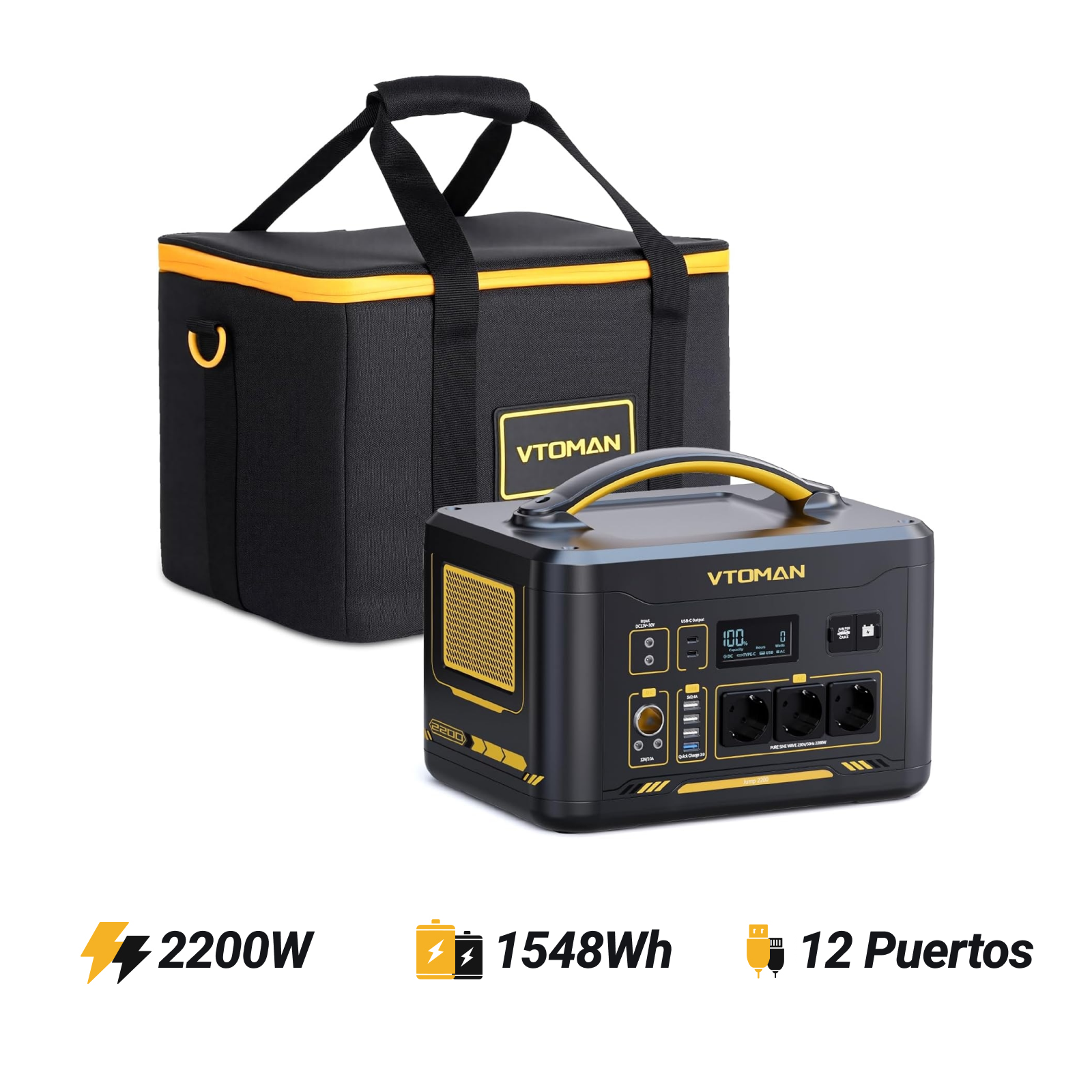 Estación de energía portátil VTOMAN Jump 2200