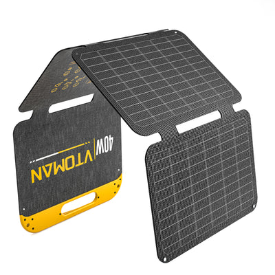 Panel solar portátil plegable VTOMAN de 40 W