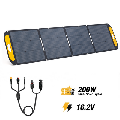 Panel solar plegable y ligero VTOMAN de 200 W