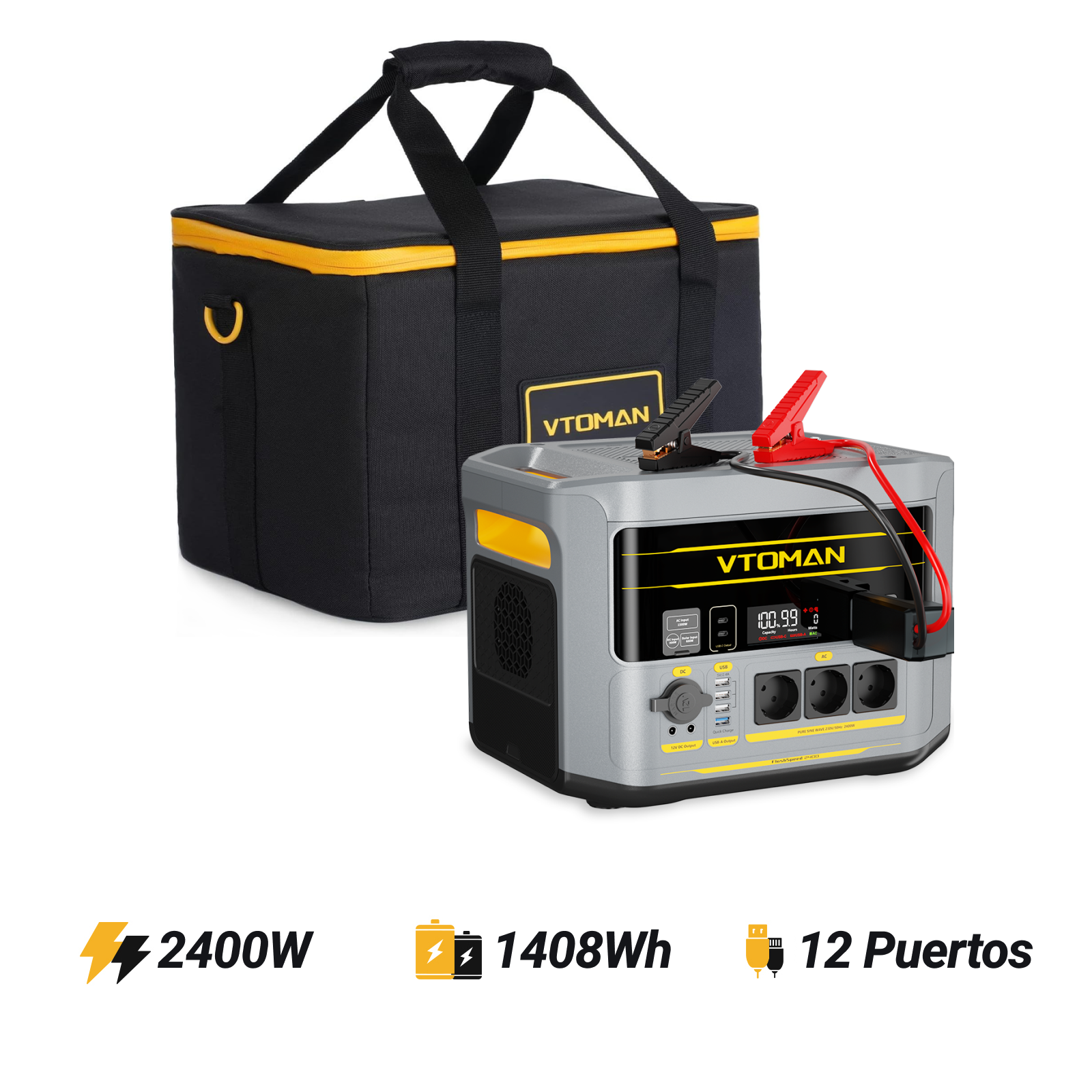 Estación de energía portátil VTOMAN FlashSpeed 2400