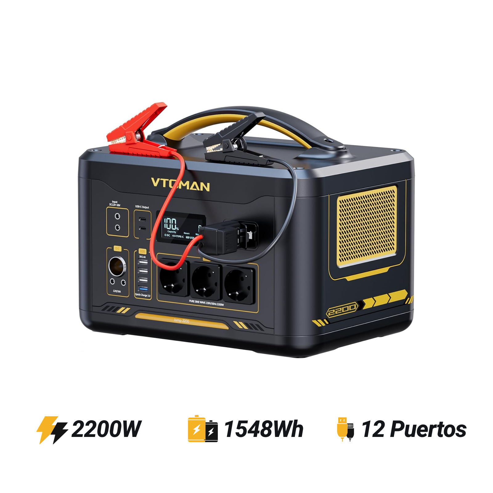 Estación de energía portátil VTOMAN Jump 2200