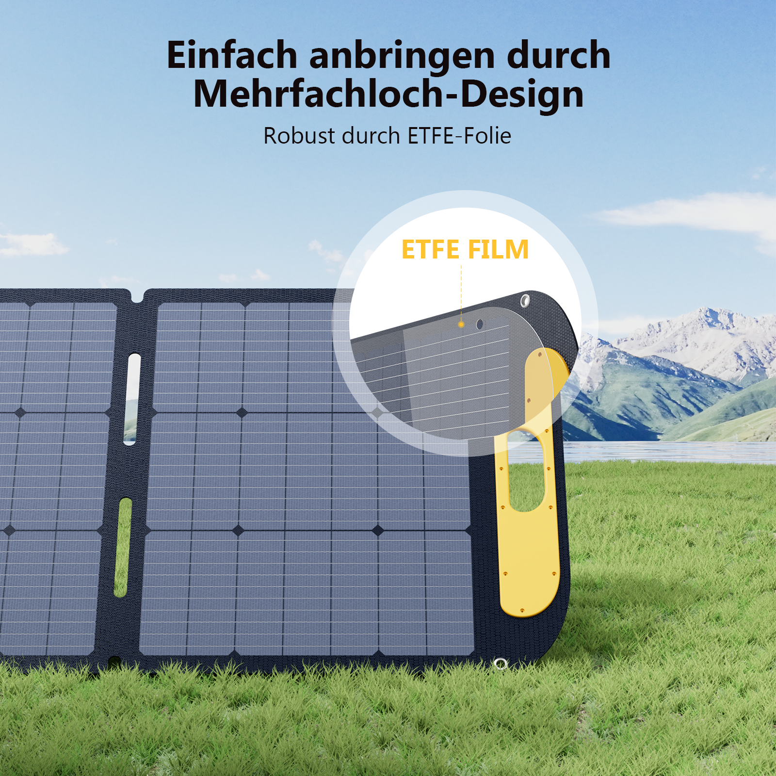 Panel solar plegable y ligero VTOMAN de 200 W