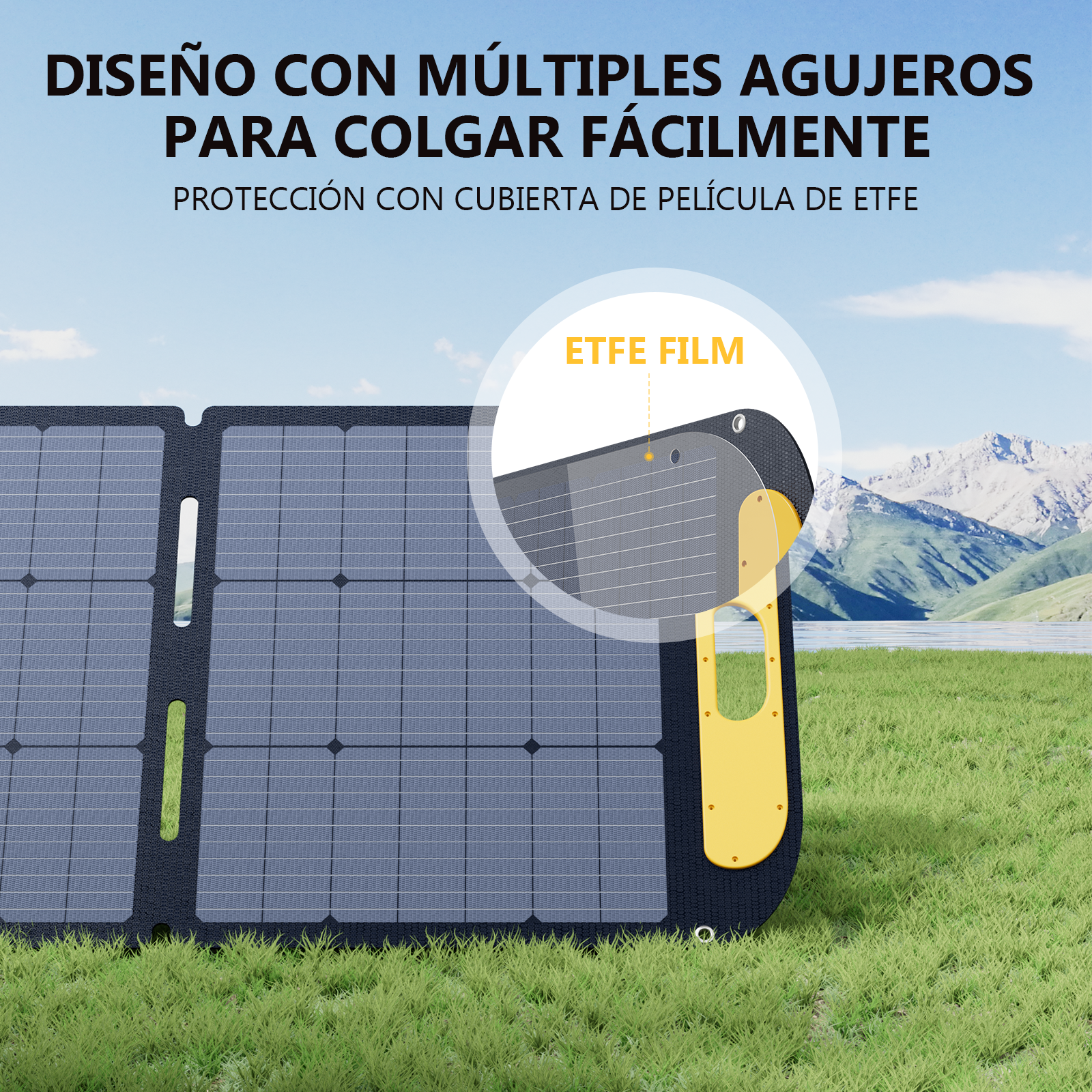 Panel solar plegable y ligero VTOMAN 110W