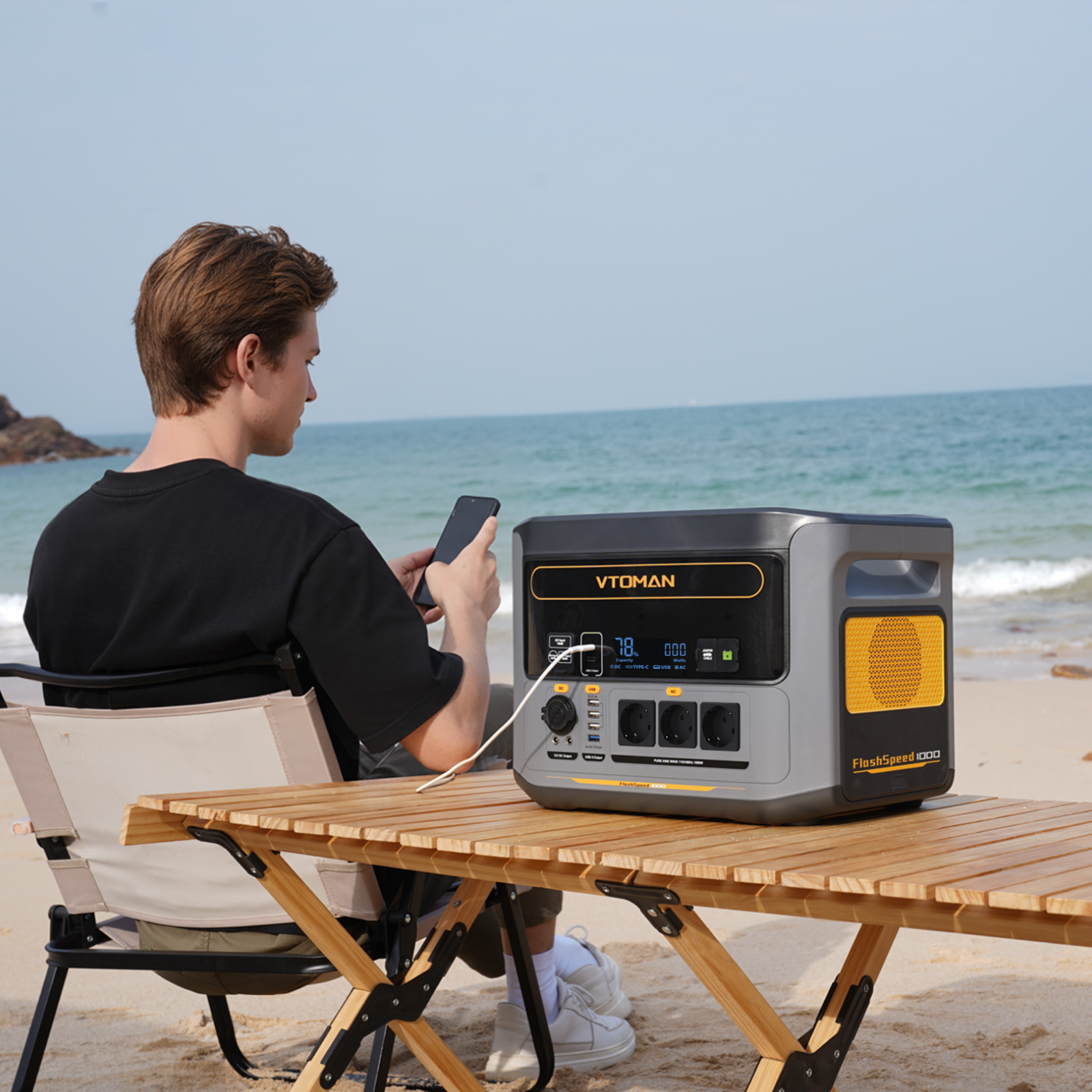VTOMAN FlashSpeed ​​​​1000 Draagbaar Energiestation
