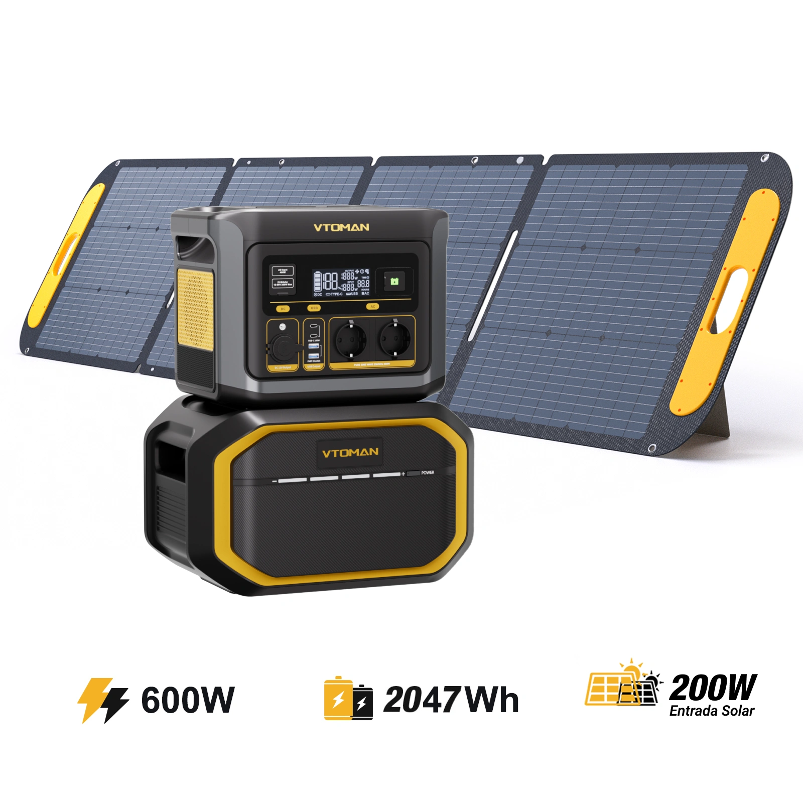 VTOMAN FlashSpeed ​​​​600 Draagbaar Energiestation