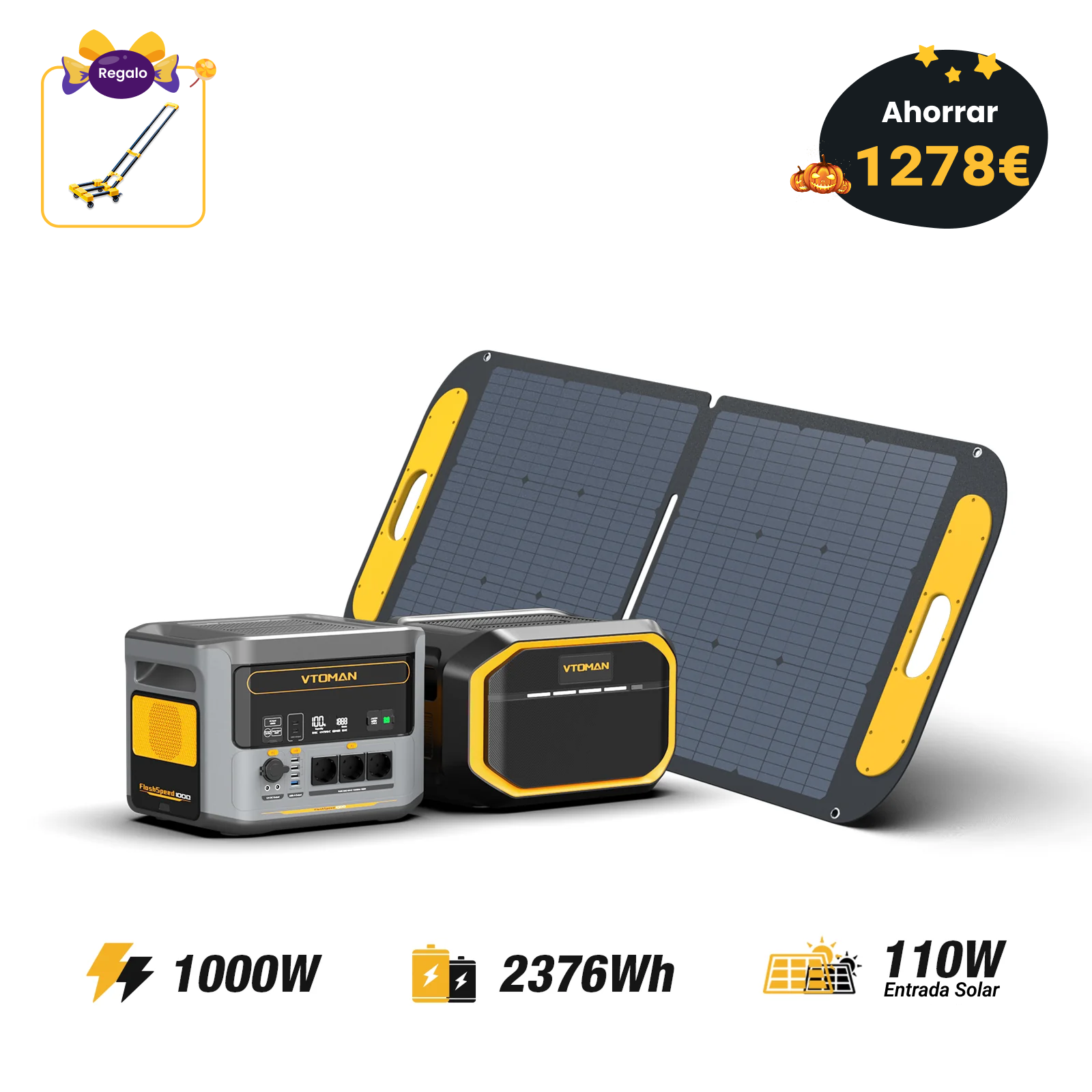 Estación de energía portátil VTOMAN FlashSpeed 1000