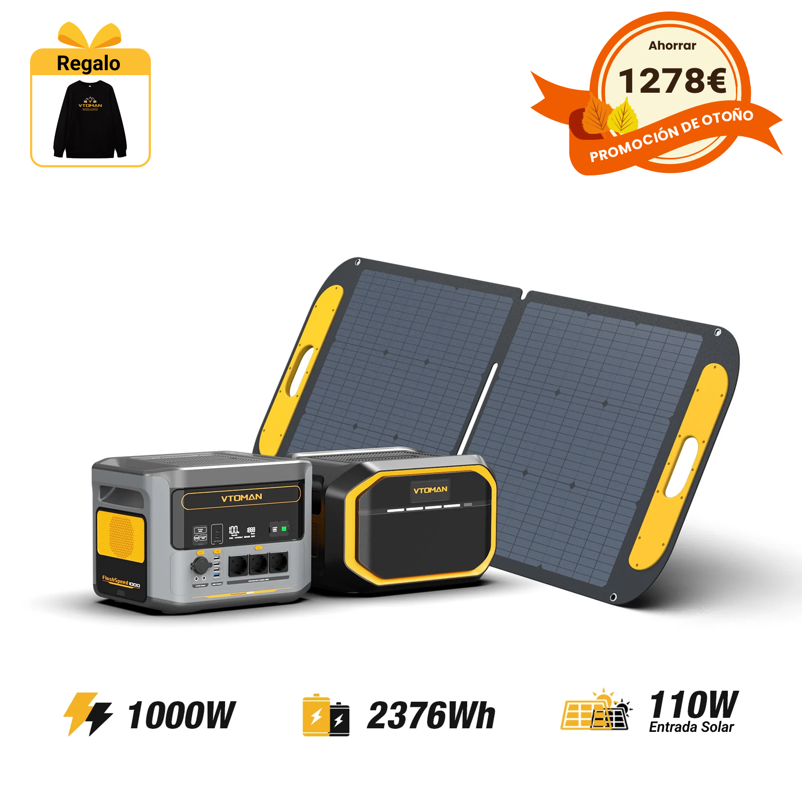 Estación de energía portátil VTOMAN FlashSpeed 1000