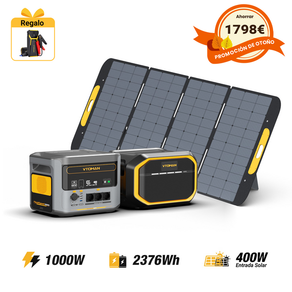 Generador solar VTOMAN FlashSpeed de 1000/2376 Wh y 400 W
