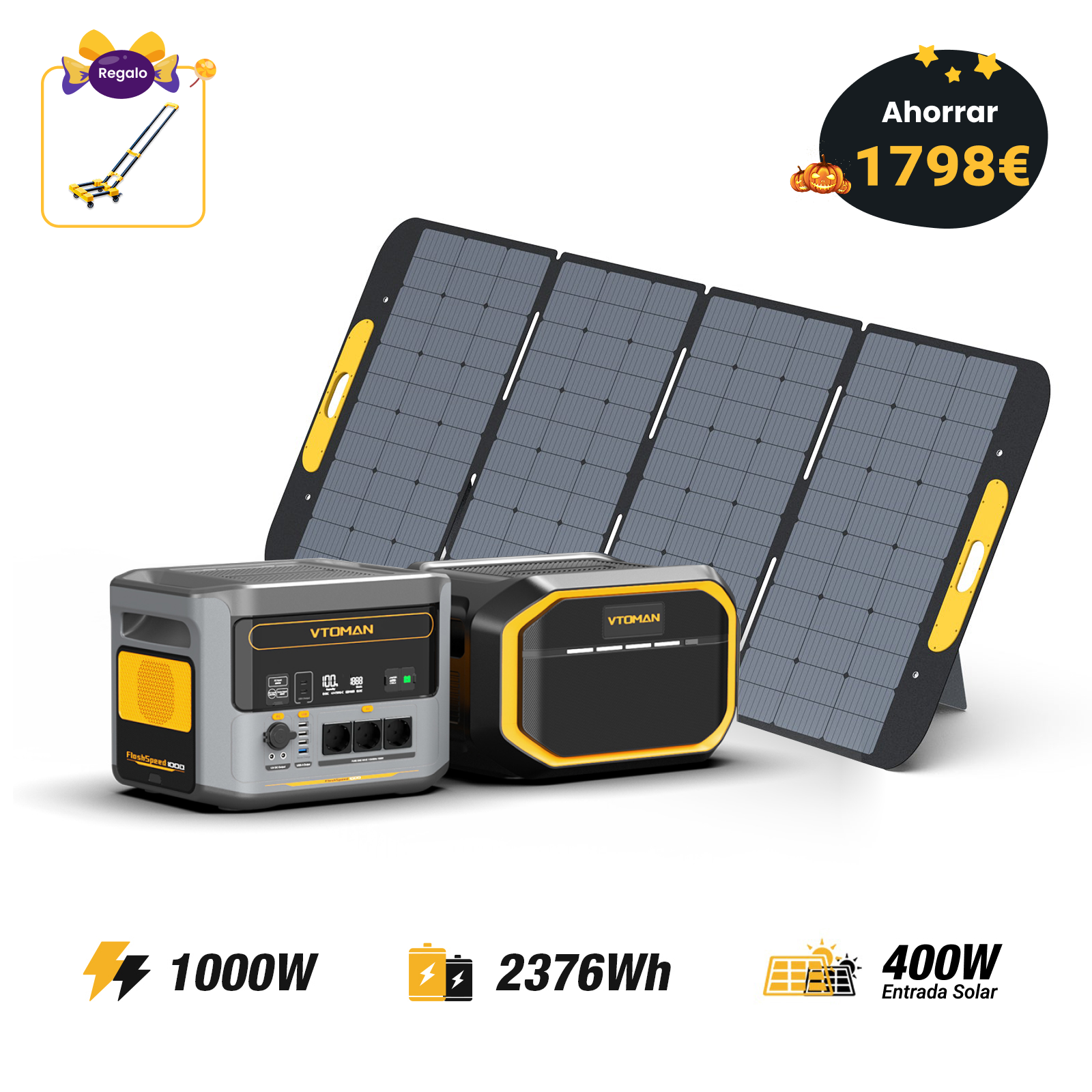Estación de energía portátil VTOMAN FlashSpeed 1000