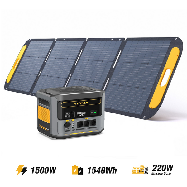 Generatore solare professionale VTOMAN FlashSpeed ​​​​1500/1548Wh 220W