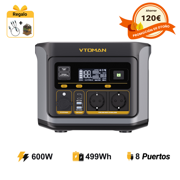 Estación de energía portátil VTOMAN FlashSpeed 600