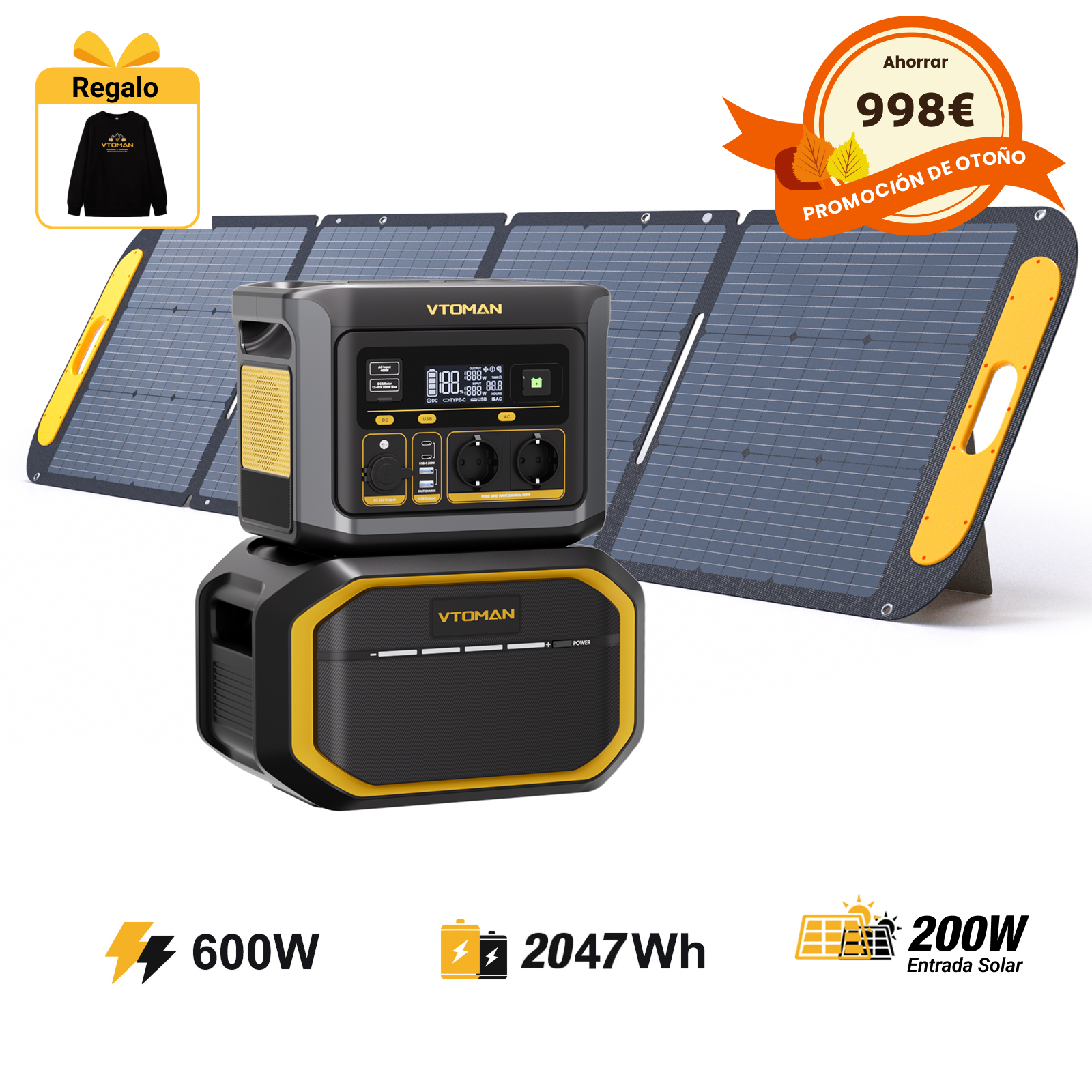 Estación de energía portátil VTOMAN FlashSpeed 600
