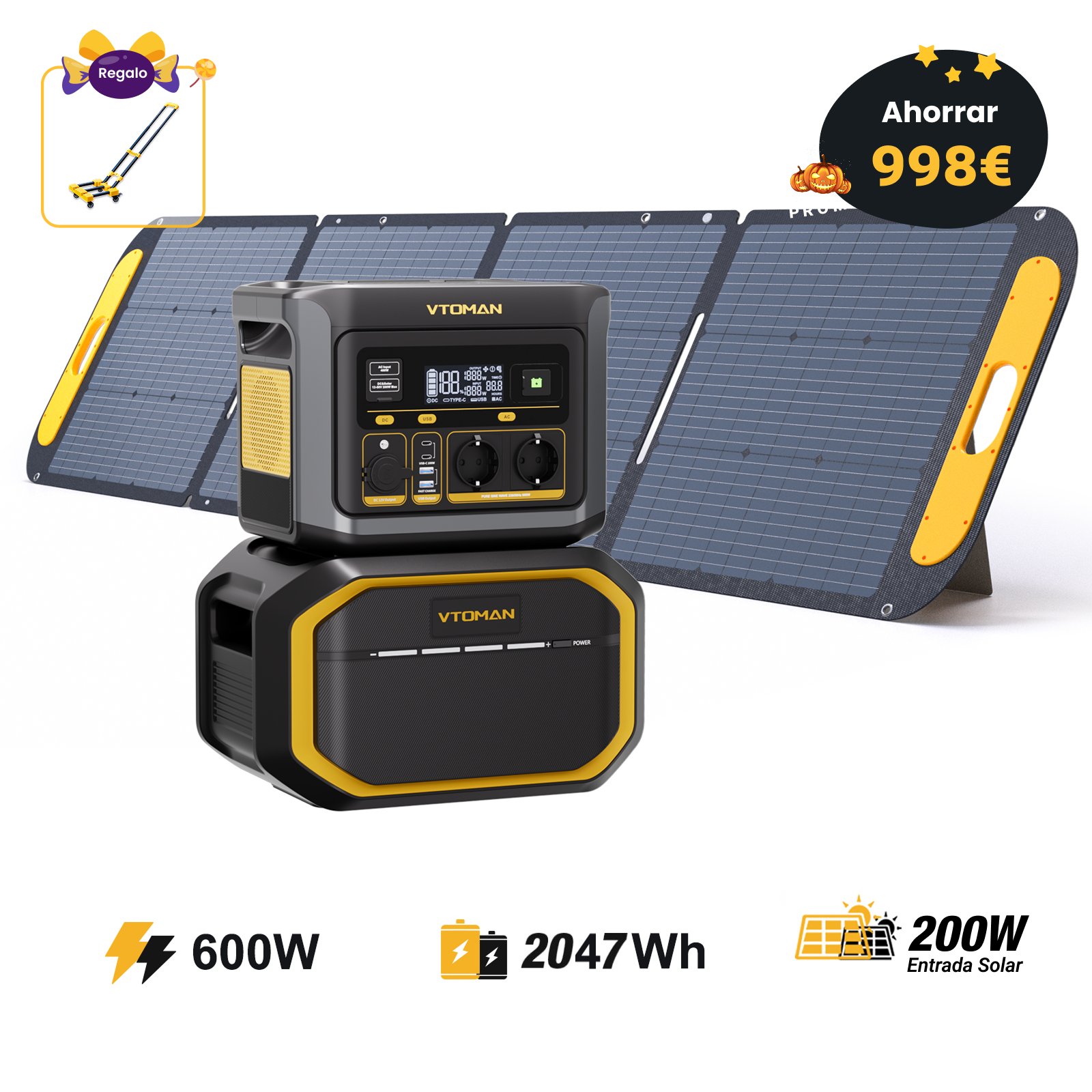 Estación de energía portátil VTOMAN FlashSpeed 600
