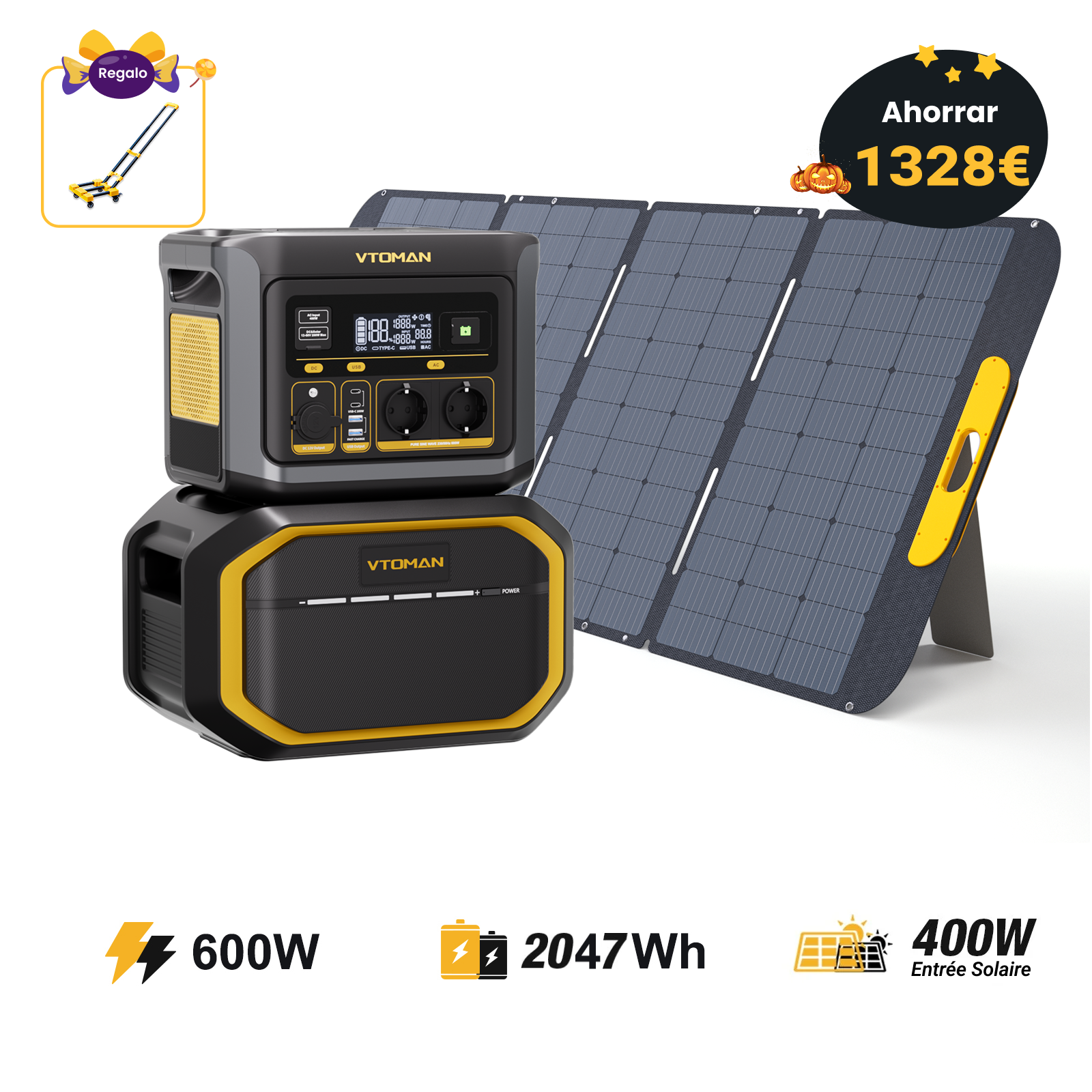 Estación de energía portátil VTOMAN FlashSpeed 600