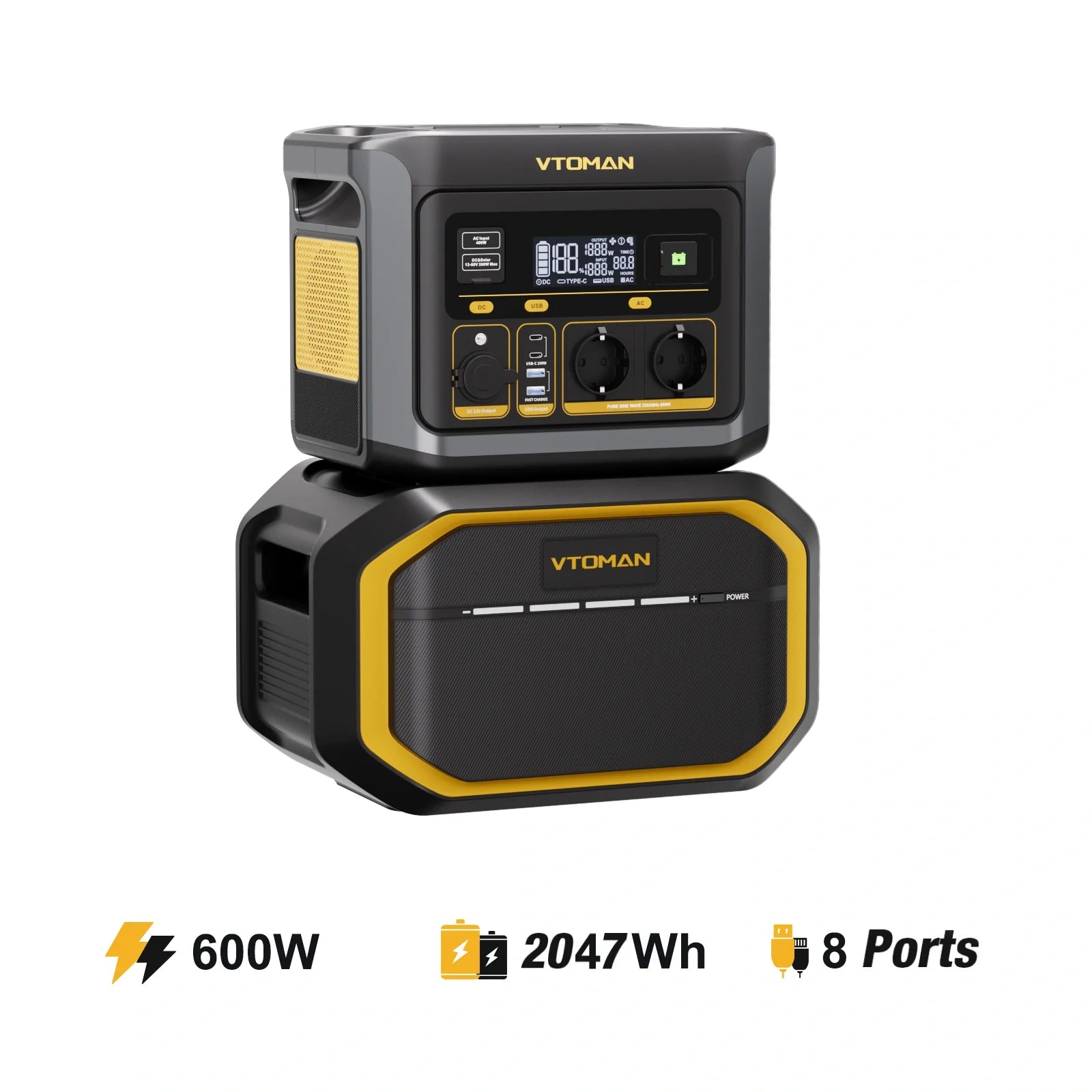 VTOMAN 1548Wh Extra Accu voor FlashSpeed ​​​​1500/1000/600