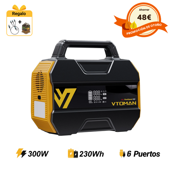 Estación de energía portátil VTOMAN FlashSpeed 300
