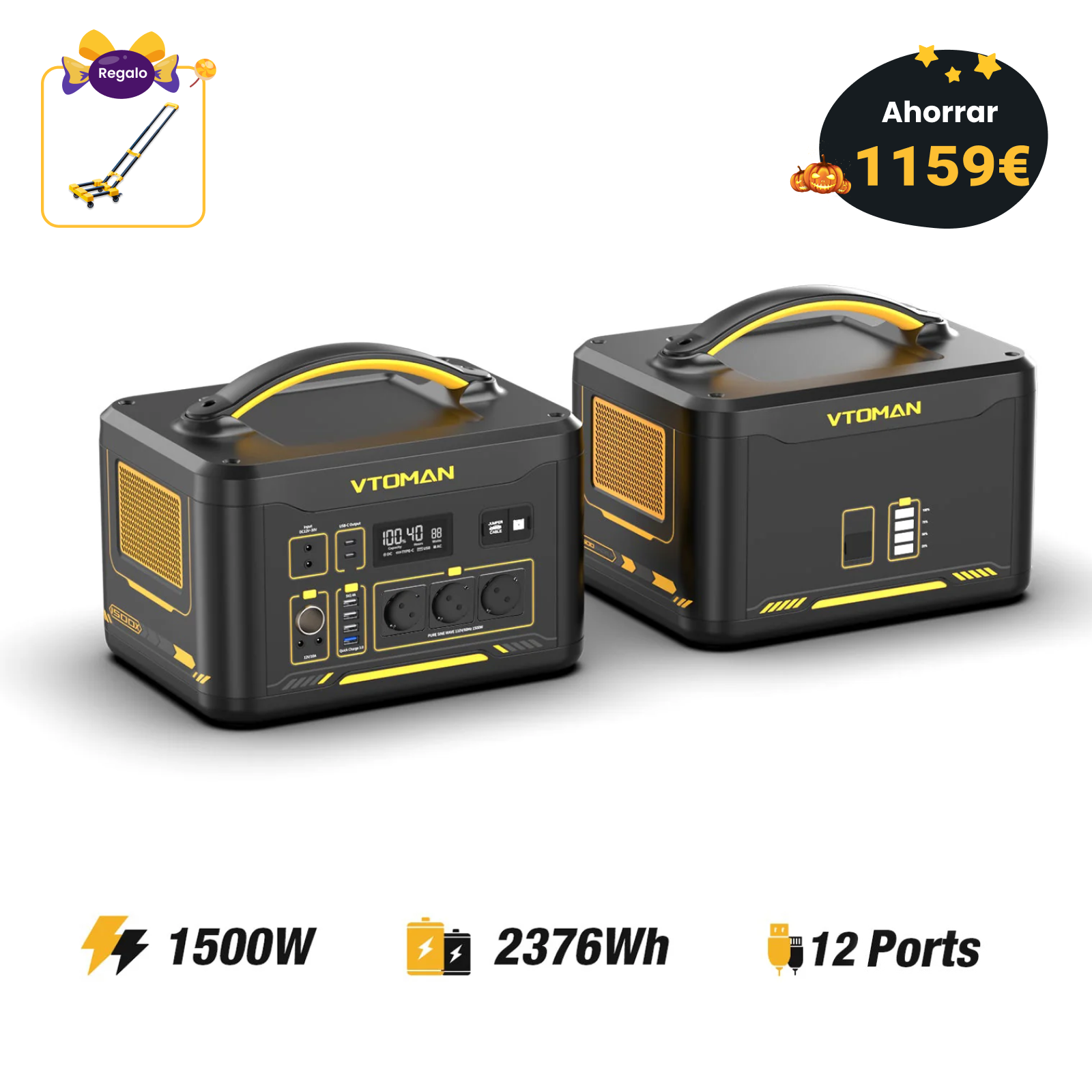 Estación eléctrica portátil VTOMAN Jump 1500X