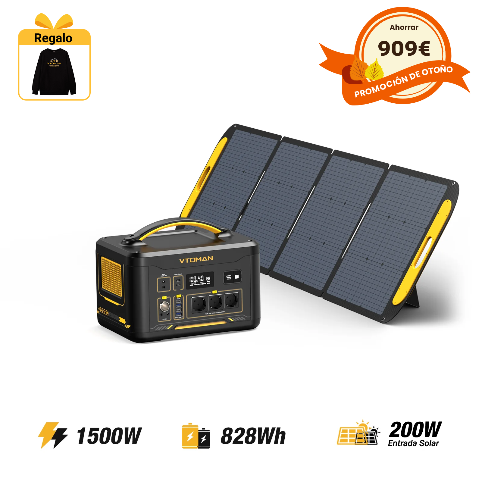 Estación eléctrica portátil VTOMAN Jump 1500X