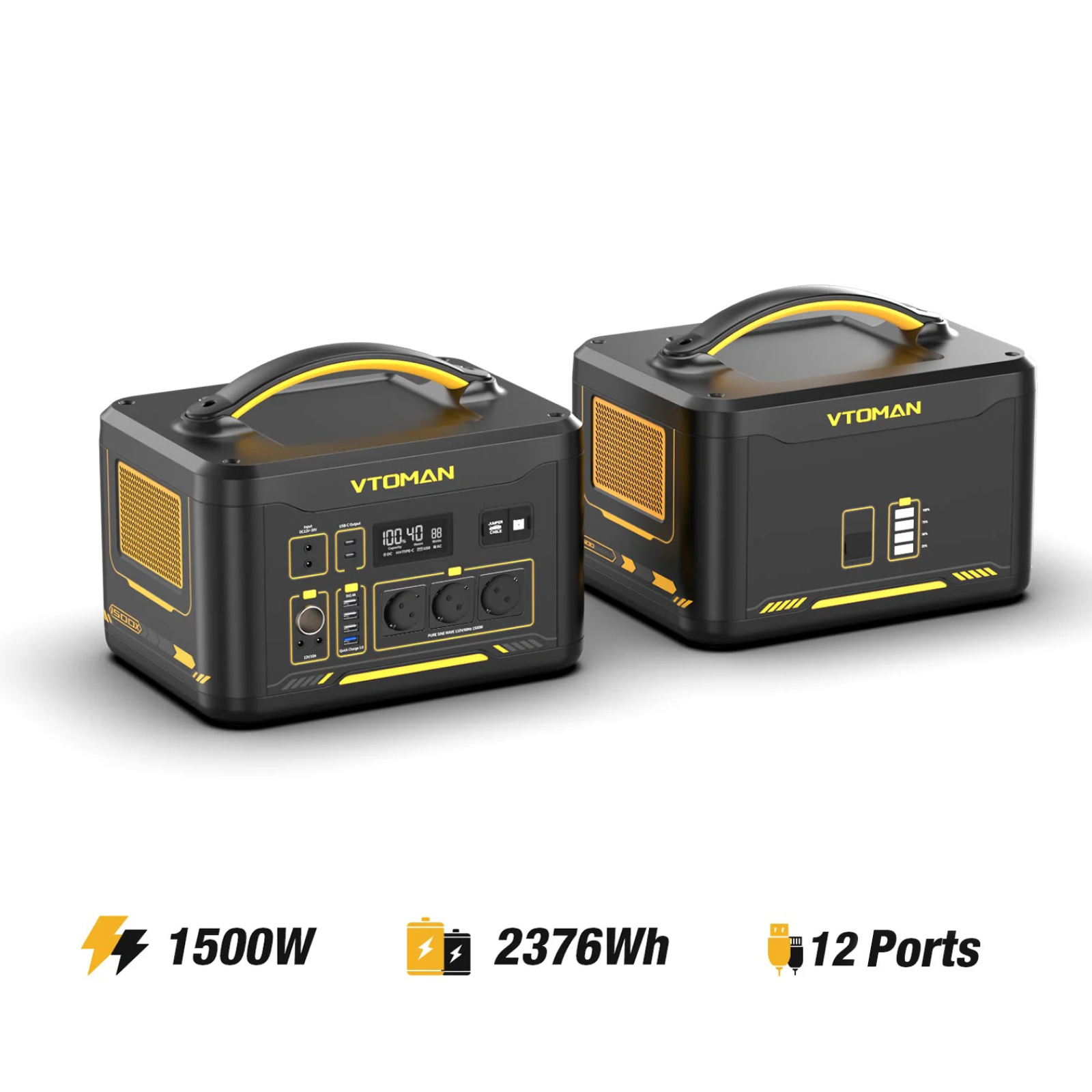 VTOMAN 1548 Wh extra accu voor Jump 2200/1500X