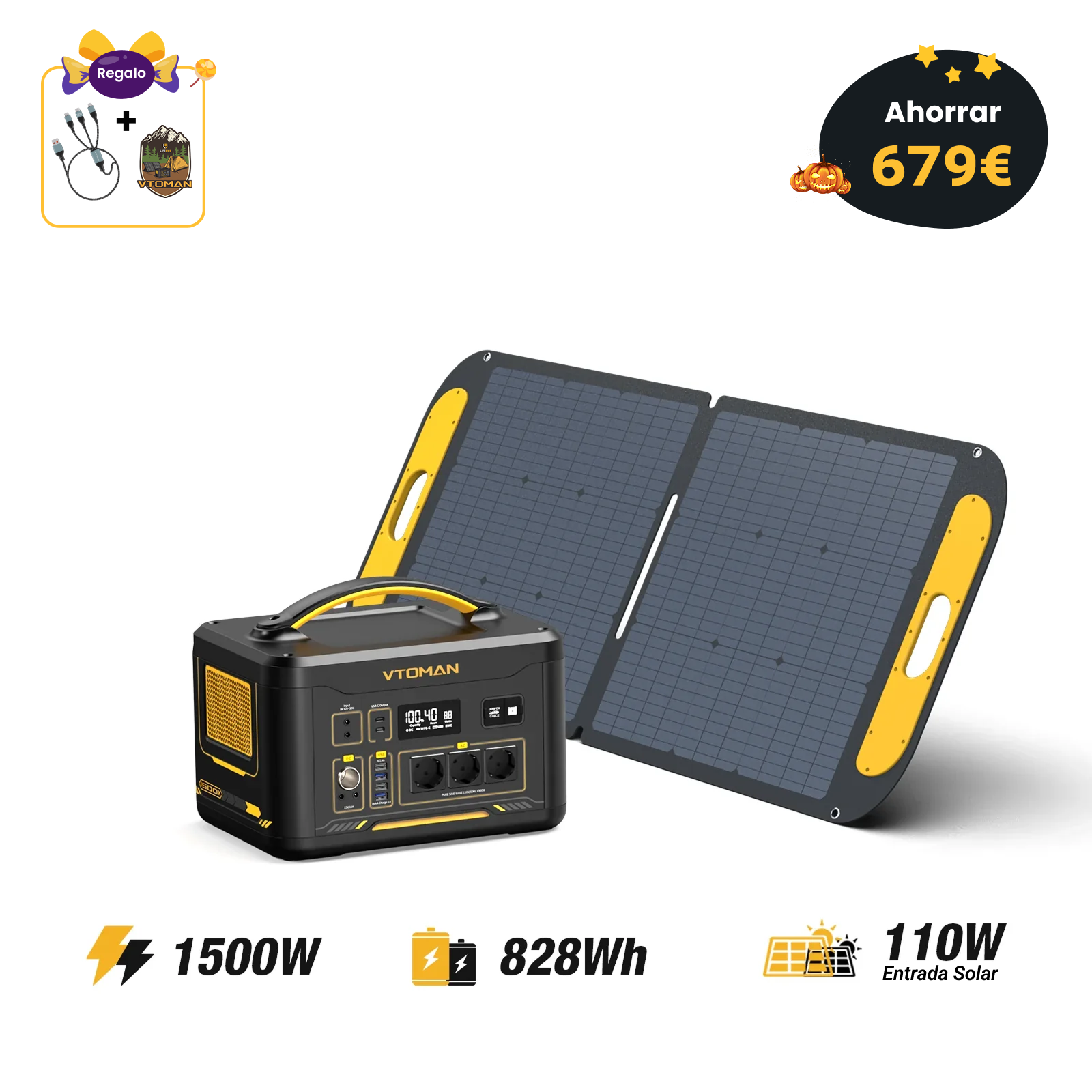 Estación eléctrica portátil VTOMAN Jump 1500X
