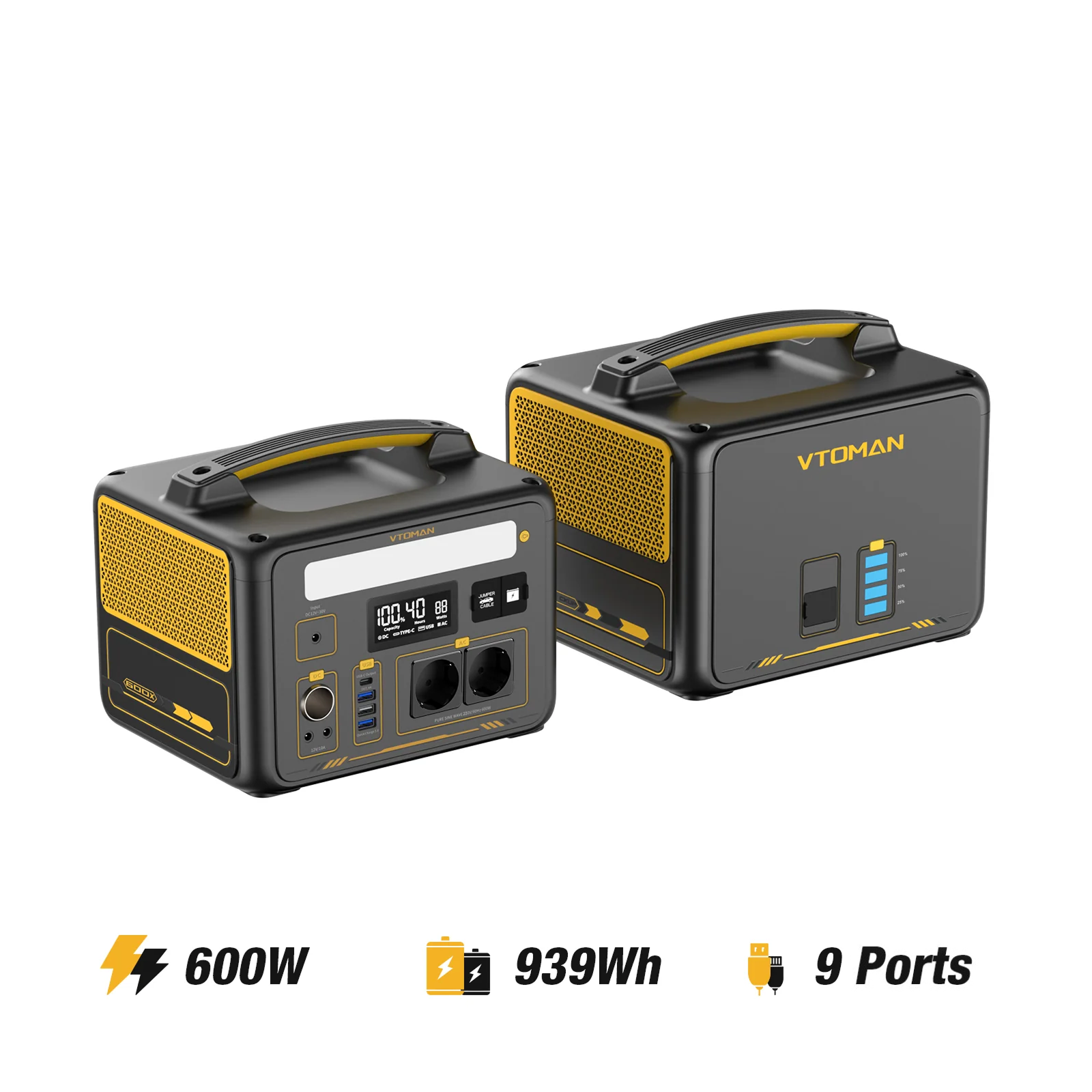 VTOMAN 640 Wh extra accu voor Jump 600X