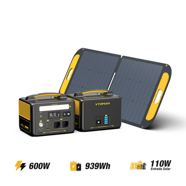 VTOMAN 110W Solarpanel - Effiziente und bequeme Energiespeicherung