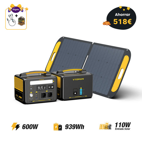 Generador solar VTOMAN Jump 600W/939Wh 110W