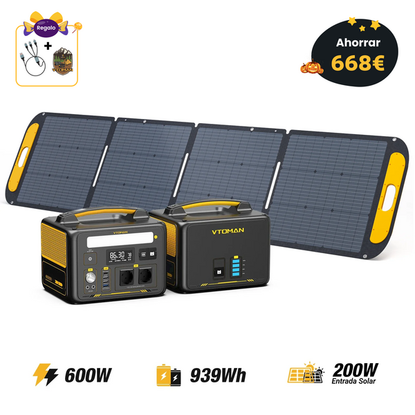 Generador solar VTOMAN Jump 600W/939Wh 200W