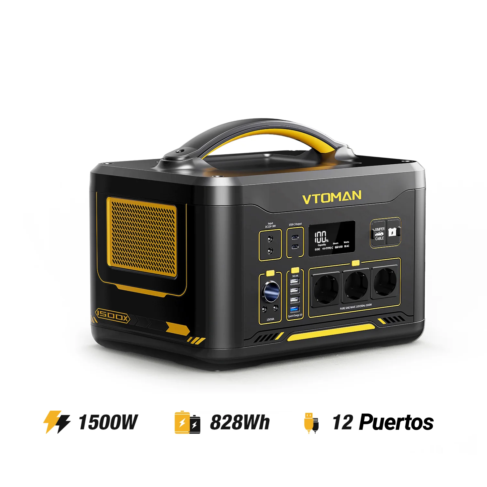 VTOMAN Jump 1500X/828Wh 200W zonnegenerator