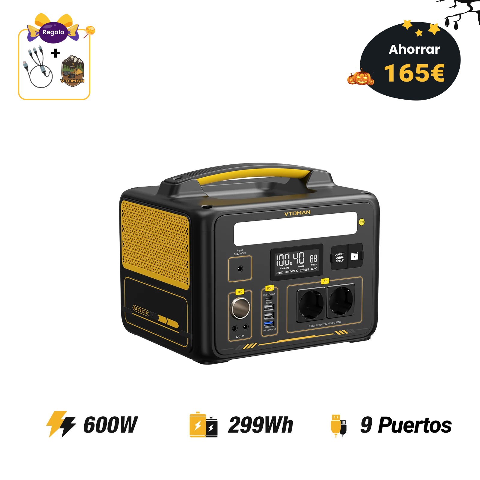 Station électrique portable VTOMAN Jump 600X