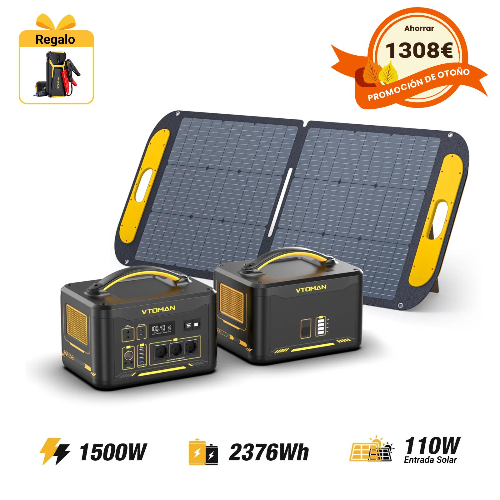 Estación eléctrica portátil VTOMAN Jump 1500X