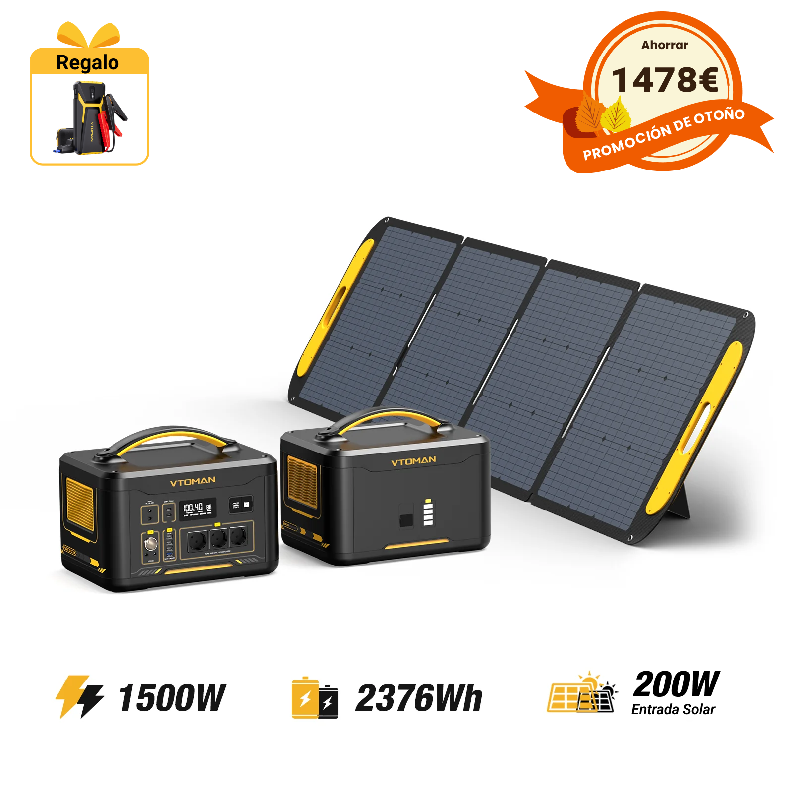 Estación eléctrica portátil VTOMAN Jump 1500X