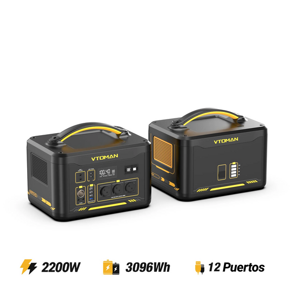 VTOMAN Jump 2200 con batería adicional de 1548 Wh