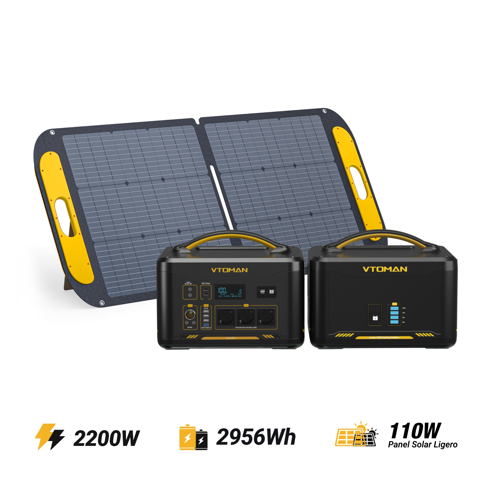 VTOMAN Jump 2200 Estación de Energía Portátil 1408Wh (Nueva versión)