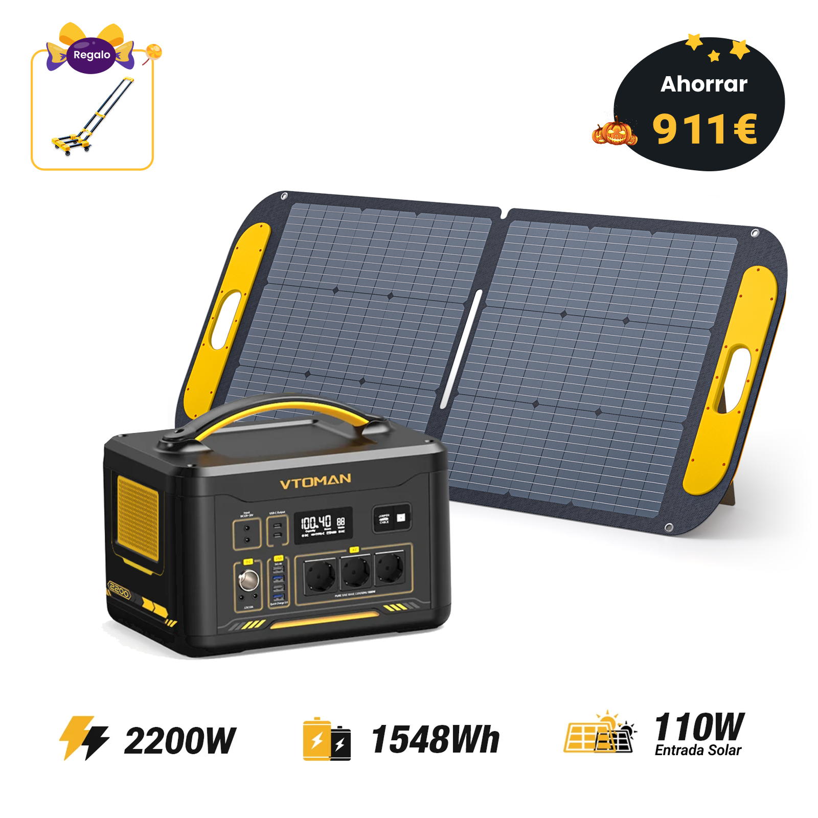 Estación de energía portátil VTOMAN Jump 2200
