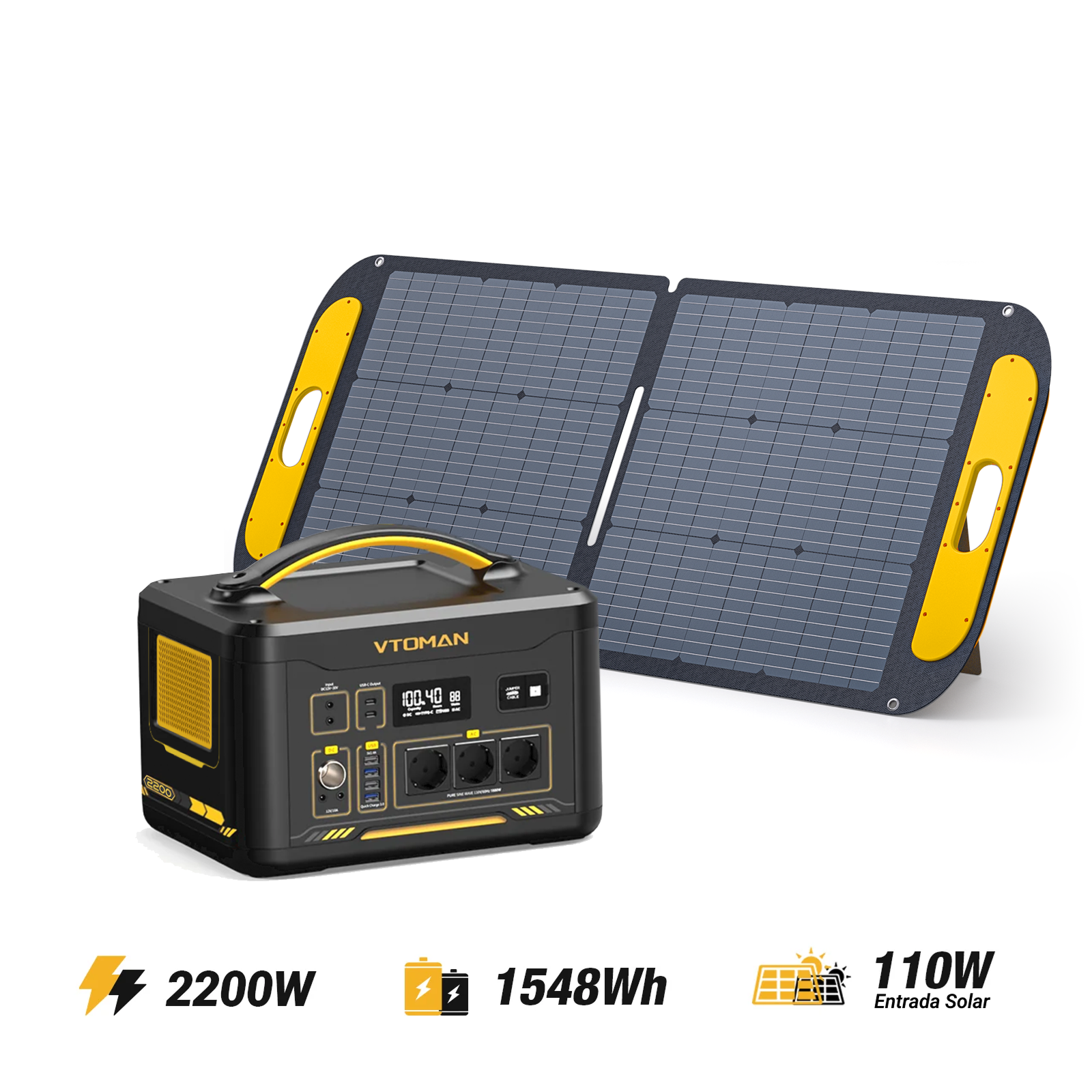 VTOMAN Jump 2200 Draagbaar Energiestation