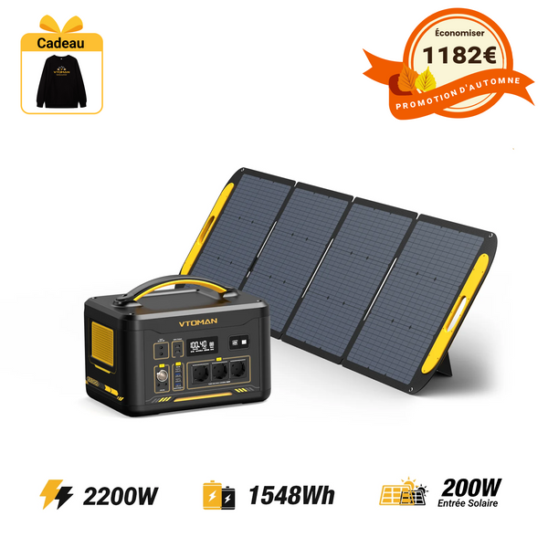 Generador solar VTOMAN Jump 2200/1548Wh 200W