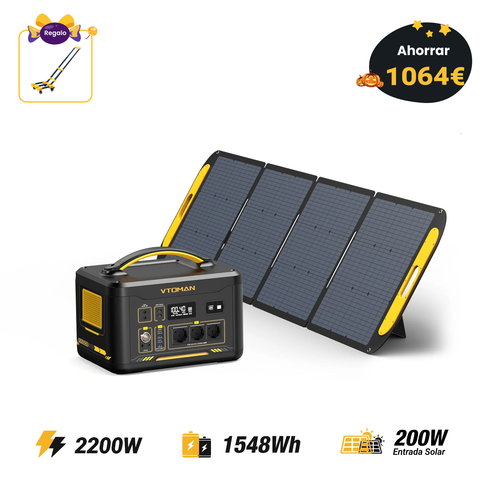 Estación de energía portátil VTOMAN Jump 2200