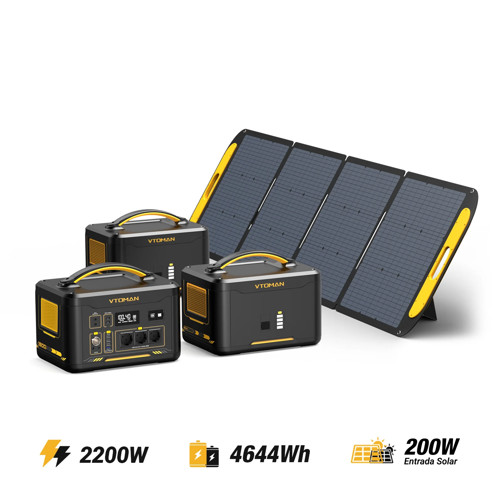 VTOMAN Jump 2200/4644Wh 200W zonnegenerator