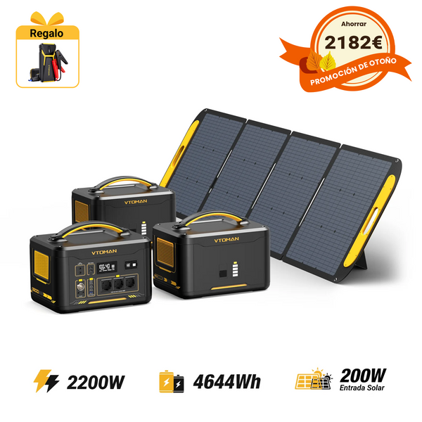 Generador solar VTOMAN Jump 2200/4644Wh 200W