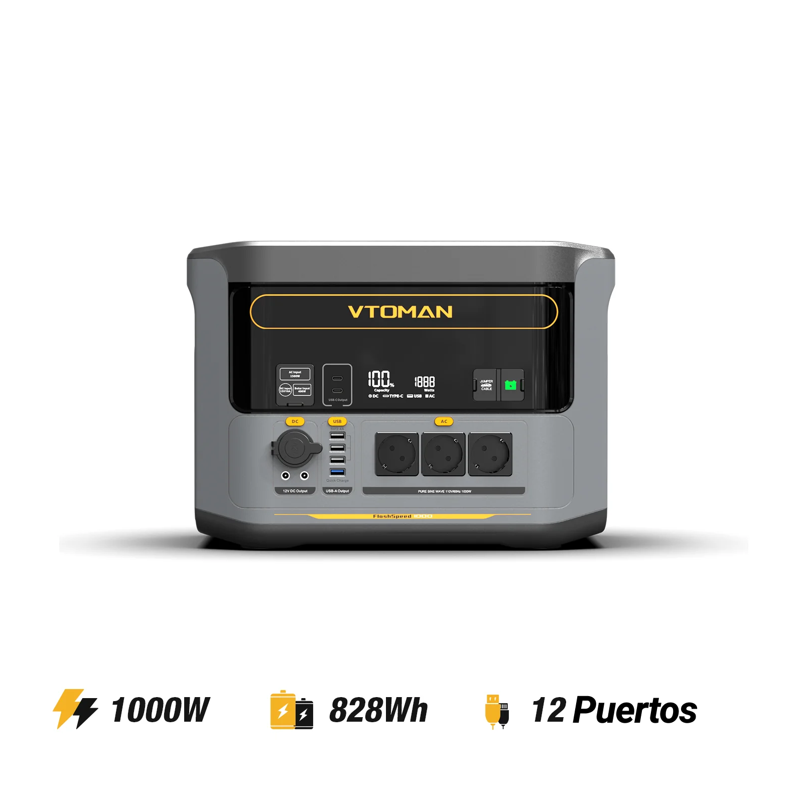 VTOMAN FlashSpeed ​​​​1000 Draagbaar Energiestation