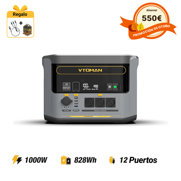 Estación de energía portátil VTOMAN FlashSpeed 1000